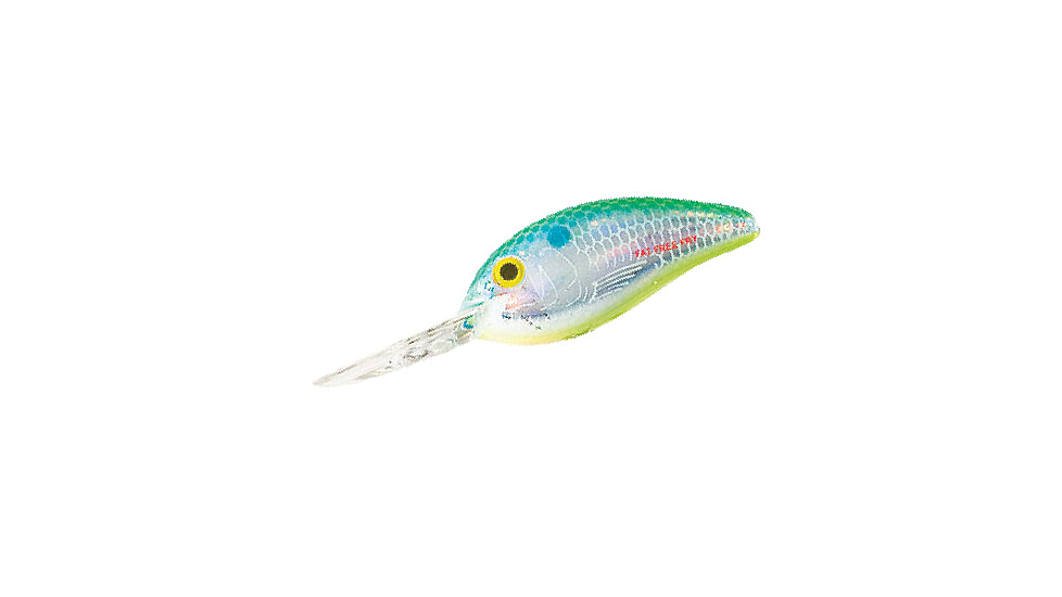 Bomber Fat Free Shad Jr. Crankbait, 2-1/2in, 5/8oz, Dances Citrus Shad, BD6FDCS