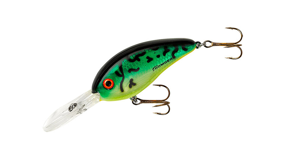 Bomber Fat Free Shad Jr. Crankbait, 2-1/2in, 5/8oz, Dances Fire Tiger, BD6FDFT
