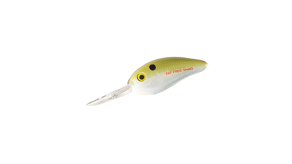 Bomber Fat Free Shad Jr. Crankbait, 2-1/2in, 5/8oz, Dances Tennessee Shad, BD6FDTS