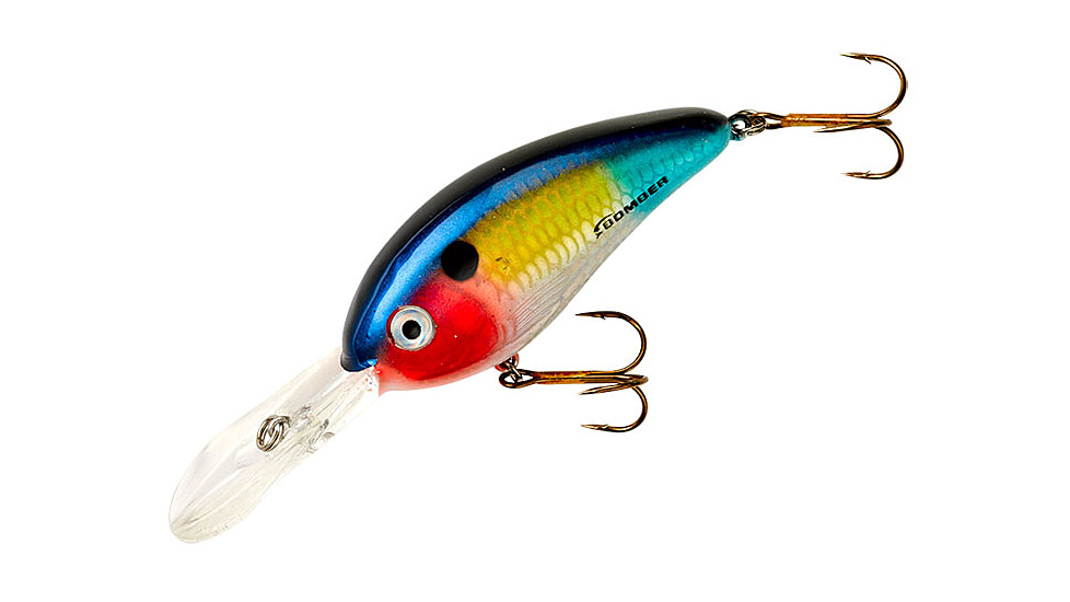 Bomber Fat Free Shad Jr. Crankbait, 2-1/2in, 5/8oz, Dances Threadfin Shad, BD6FDTFS