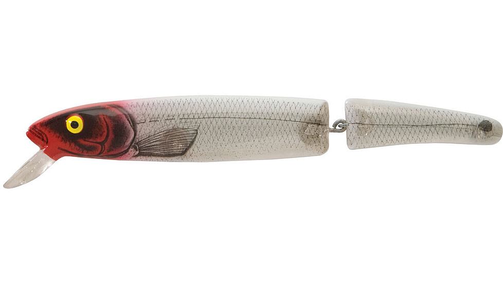 Bomber Jointed Magnum Long A Minnow, 7in, 1-7/8oz, Silver Flash/Red Head, BSW17JXSI04