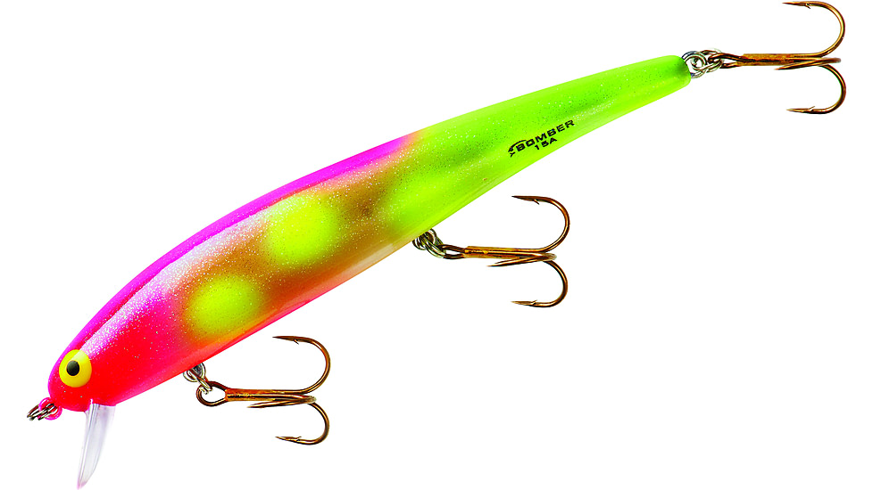 Bomber Long 15A Slender Minnow Jerkbait, 4-1/2in, 1/2oz, Sorbet Crush, B15A454
