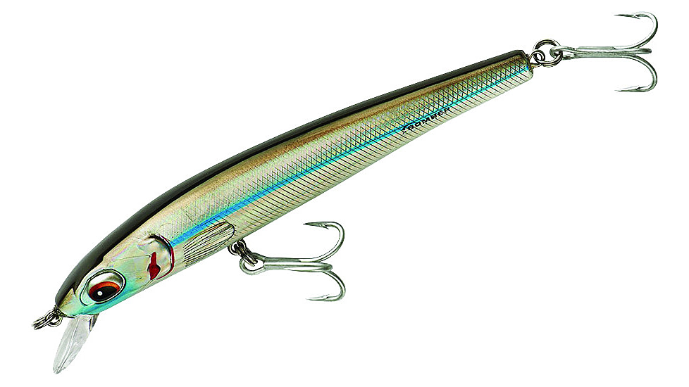 Bomber Long Shot Slender Minnow, 5in, Floating, 3/4oz, Mullet, BSWLS5432