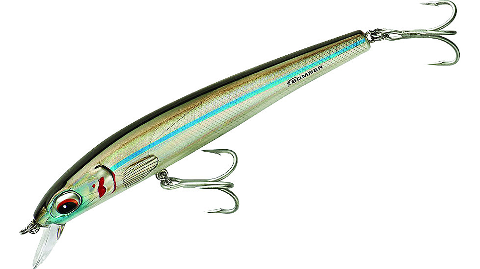 Bomber Saltwater SW Long Shot Minnow Crankbait, 6in, Mullet, BSWLS6432