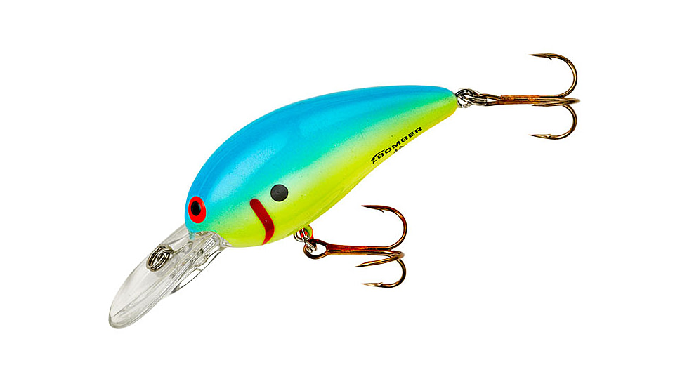 Bomber Model 4A Crankbait, 2 5/8in, 5/16oz, Chartreuse Blues, B04ACHBL