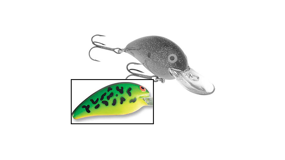Bomber Model 4A Crankbait, 2 5/8in, 5/16oz, Fire Tiger, B04AFT