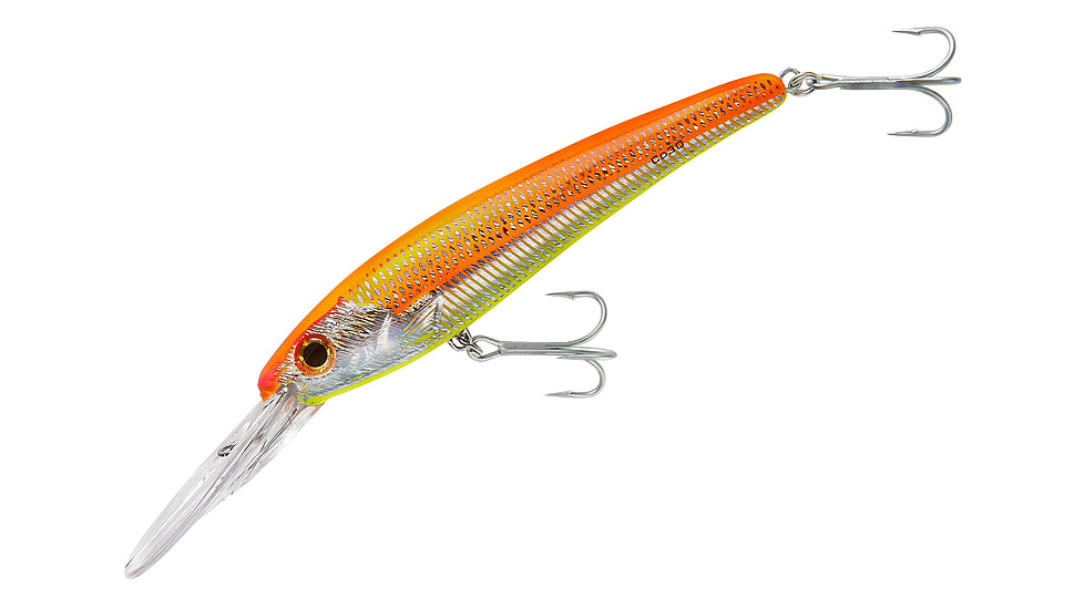 Bomber Saltwater SW A-Salt Fishing Plug, 8in, 4oz, Sunrise, BSWCD30413