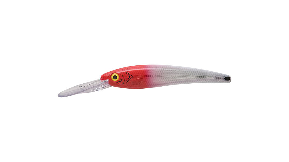 Bomber Saltwater SW A-Salt Fishing Plug, 8in, 4oz, Silver Flash/Red Head, BSWCD25XSI04