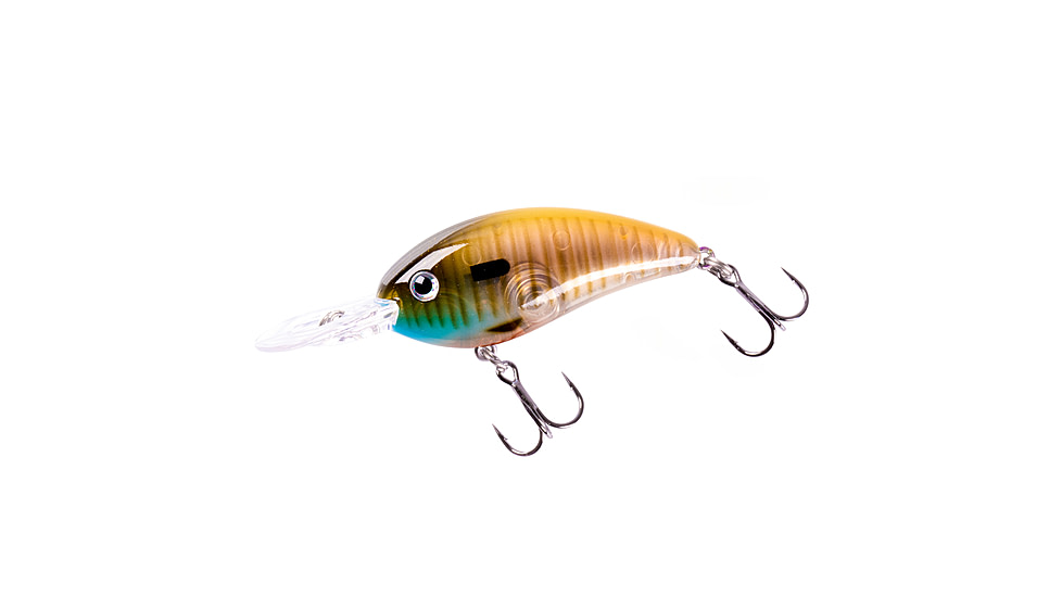 Bomber Fat Free Guppy Crankbait, 2 3/8in, 3/8oz, Bluegill, BMBD5M522