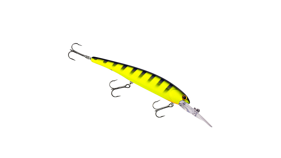 Bandit Suspending Minnow Jig, 3/4oz, 4.625in, Cht/Blk Stripe, BDTSM06