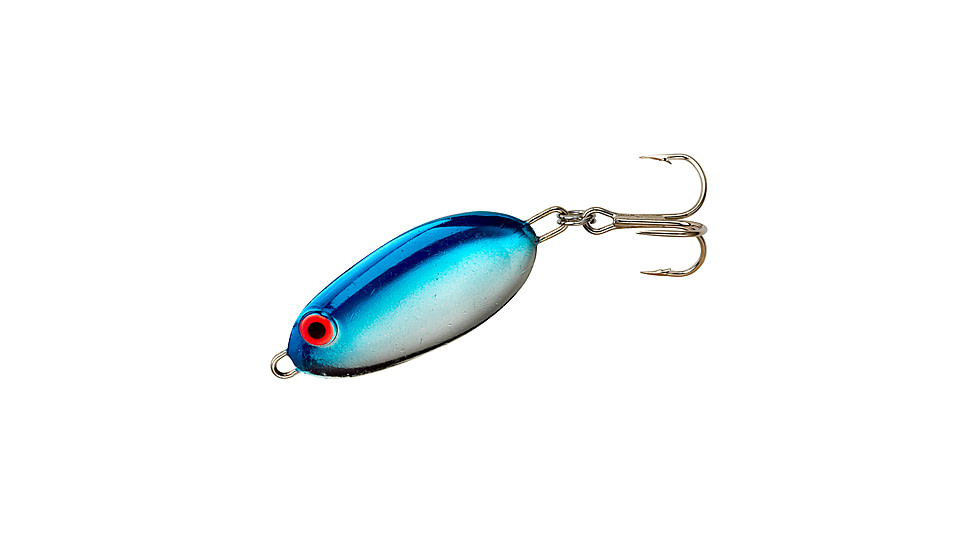 Bomber Slab Spoon Crankbaits, Chr/Blue Back, B88ML