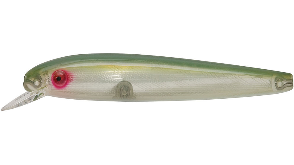 Bomber Wind-Cheater Minnow, 1-7/8oz, 6in, Silver/Green, BSWW6316