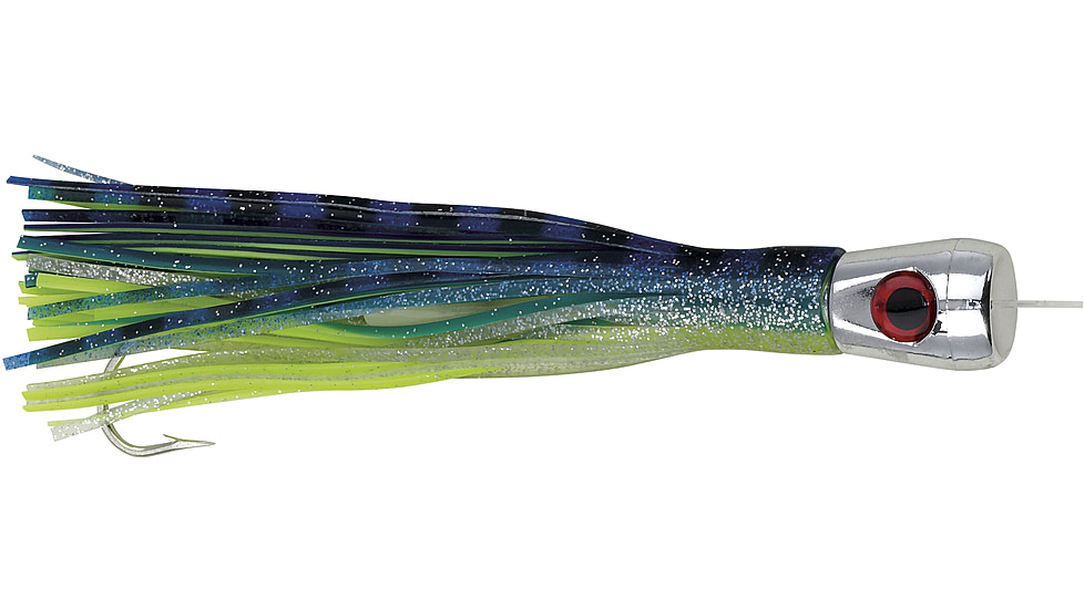 Boone Bait Hoo Lili Conical Head Rigged Trolling Lure, 7in, Dark Blue/Black, 61119