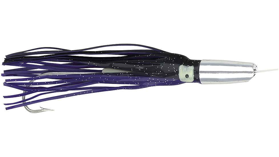 Boone Bait Mahi Jet Rigged Trolling Lure, 6-1/2in, 6/0 Hook, Purple/Black, 62104