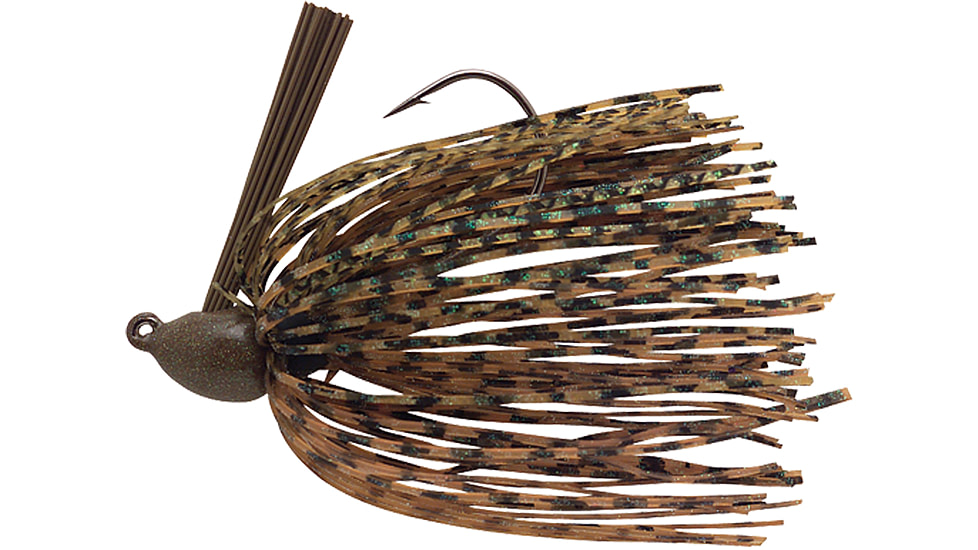 Booyah Baby Boo Jig, 5/16 oz, Sinking, 3D Green Pumpkin, BYBBJ5605
