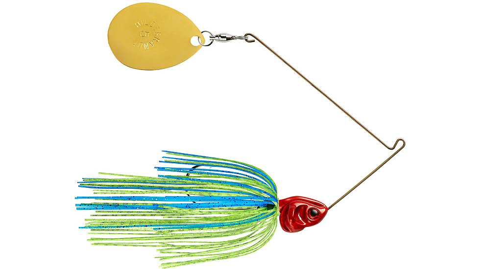 Booyah J.C. Covert Spinnerbait, 1/2oz, G Col #5 Blue Chart/Rd Hd, BYCVS12G5C725