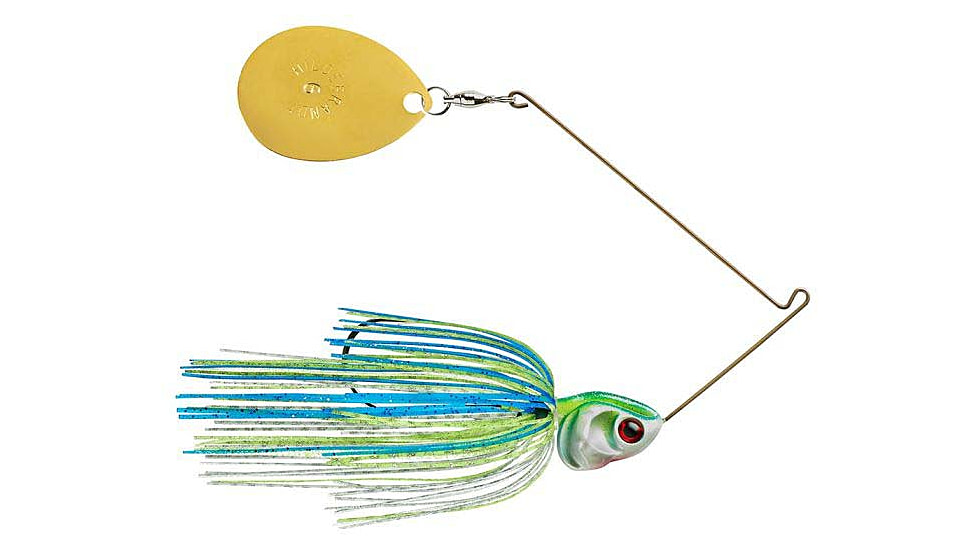 Booyah J.C. Covert Spinnerbait, 3/4oz, G Col Wt/Chart/Blue, BYCVS34GC730