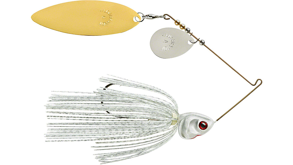 Booyah J.C. Covert Spinnerbait, 3/4oz, N/G Tand Wt Slvsc/Prl Hd, BYCVS34NGT728