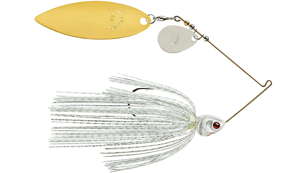 Booyah J.C. Covert Spinnerbait, 3/8oz, N/G Tand Wt Slvsc/Prl Hd, BYCVS38NGT728