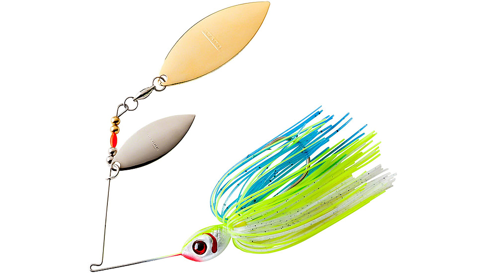 Booyah Double Willow Spinnerbait, 3/8oz, Citrus Shad, BYBW38644