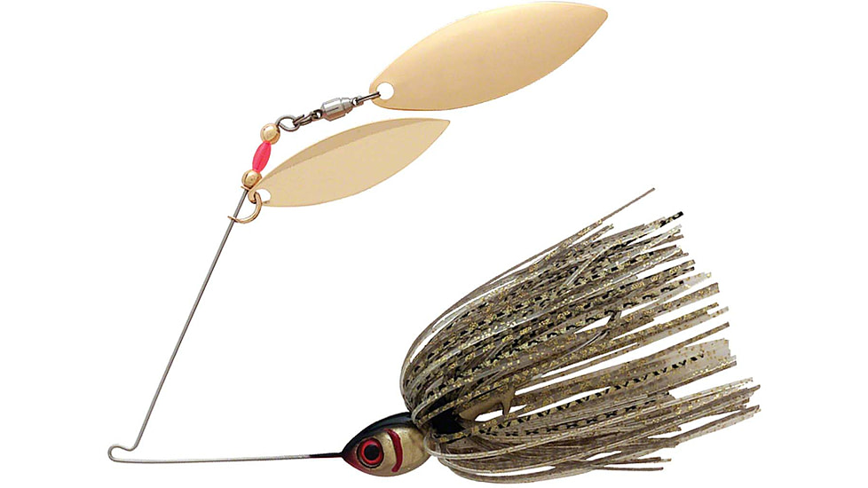 Booyah Double Willow Spinnerbait, 3/8oz, Gold Shiner, BYBW38641