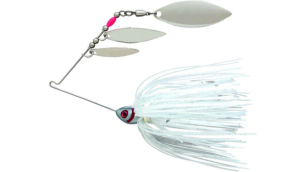 Booyah Mini Shad Spinnerbait,  3/16oz, Chrome/Pearl Shiner, BYMS36609