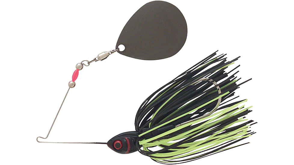 Booyah Moon Talker Spinnerbait, 1/2oz, Black/Chart Colorado, BYMT12604