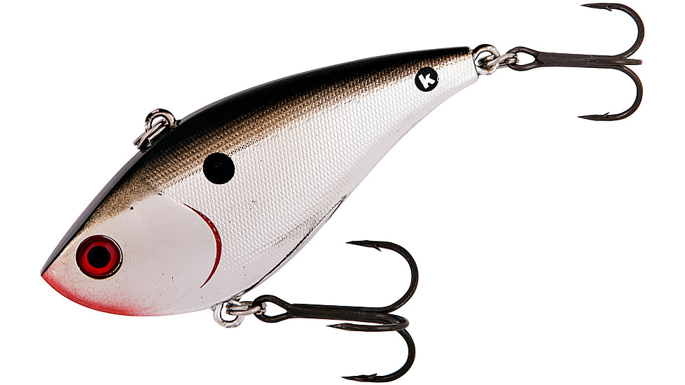 Booyah One Knocker Lipless Crankbait, 1/2oz, 2 1/2 in, Chrome Black, BYHKK1225