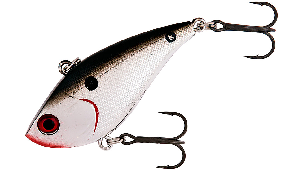 Booyah One Knocker Lipless Crankbait, 1/4oz, 2 1/4 in, Chrome Black, BYHKK1425