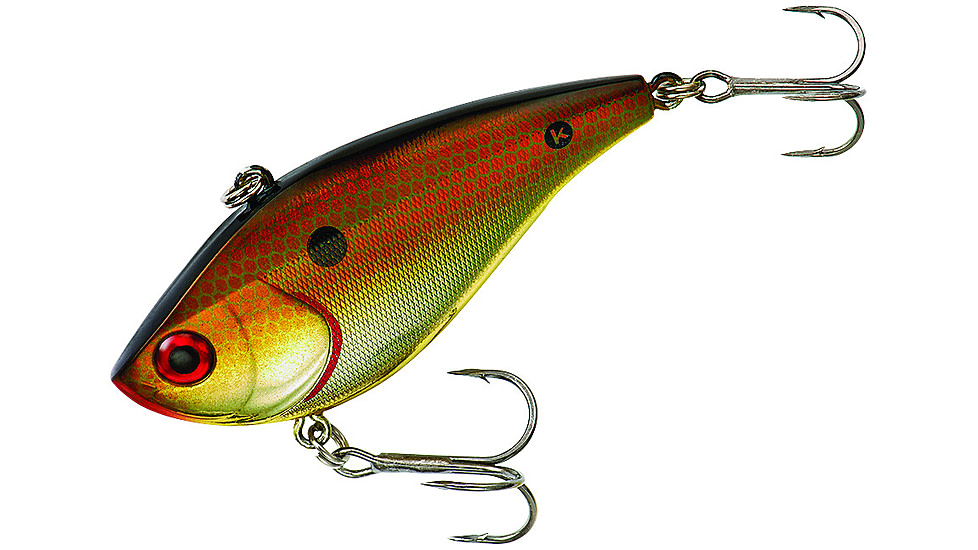 Booyah One Knocker Lipless Crankbait, Sinking, 1/2oz, 2 1/2in, Copper Shiner, BYHKK1212