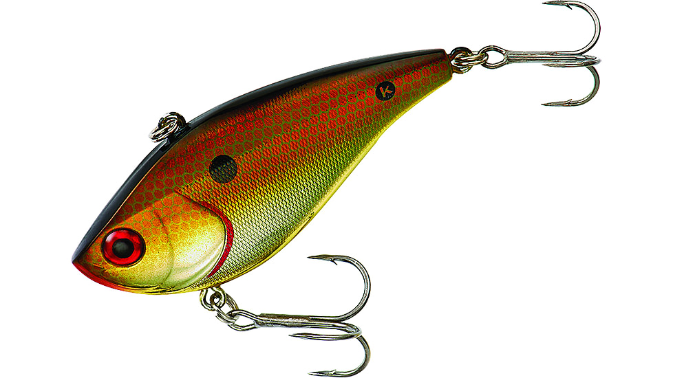 Booyah One Knocker Lipless Crankbait, Sinking, 3/4oz, 3in, Copper Shiner, BYHKK3412