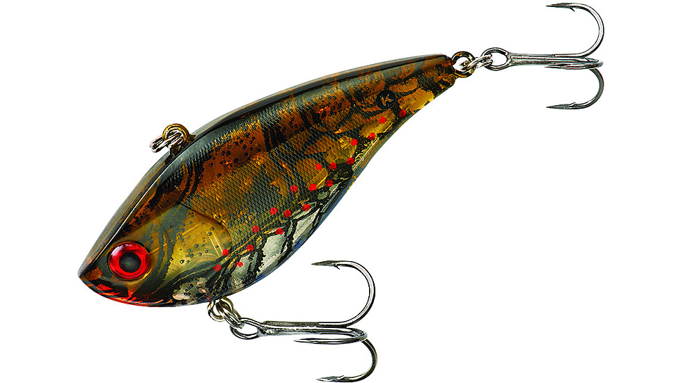 Booyah One Knocker Lipless Crankbait, Sinking, 1/2oz, 2 1/2in, Ghost Green Craw, BYHKK1202