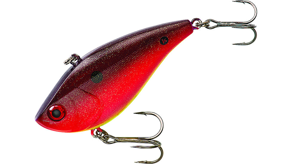 Booyah One Knocker Lipless Crankbait, Sinking, 1/2oz, 2 1/2in, Sunset Craw, BYHKK1205