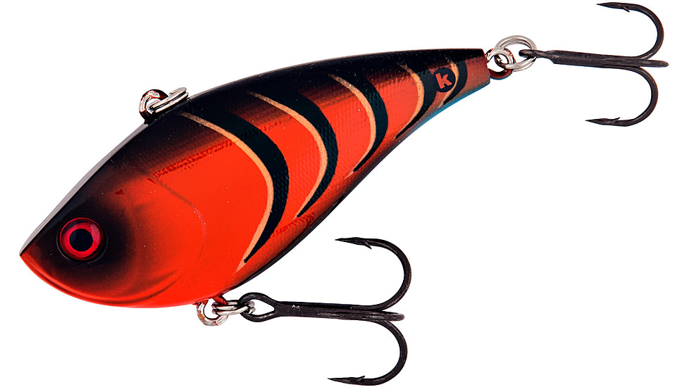 Booyah One Knocker Lipless Crankbait, 1/2oz, 2 1/2 in, Tiger Craw, BYHKK1223