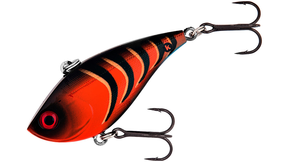 Booyah One Knocker Lipless Crankbait, 1/4oz, 2 1/4 in, Tiger Craw, BYHKK1423