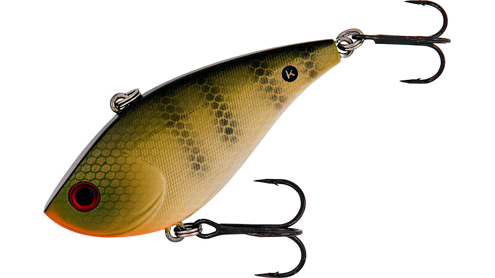 Booyah One Knocker Lipless Crankbait, 1/2oz, 2 1/2 in, Yellow Perch, BYHKK1227