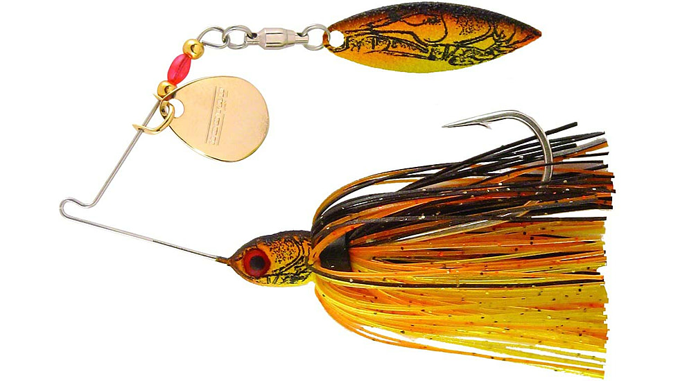 Booyah Pond Magic Real Craw Spinnerbait, 3/16oz, Sunrise Craw, BYPM36715