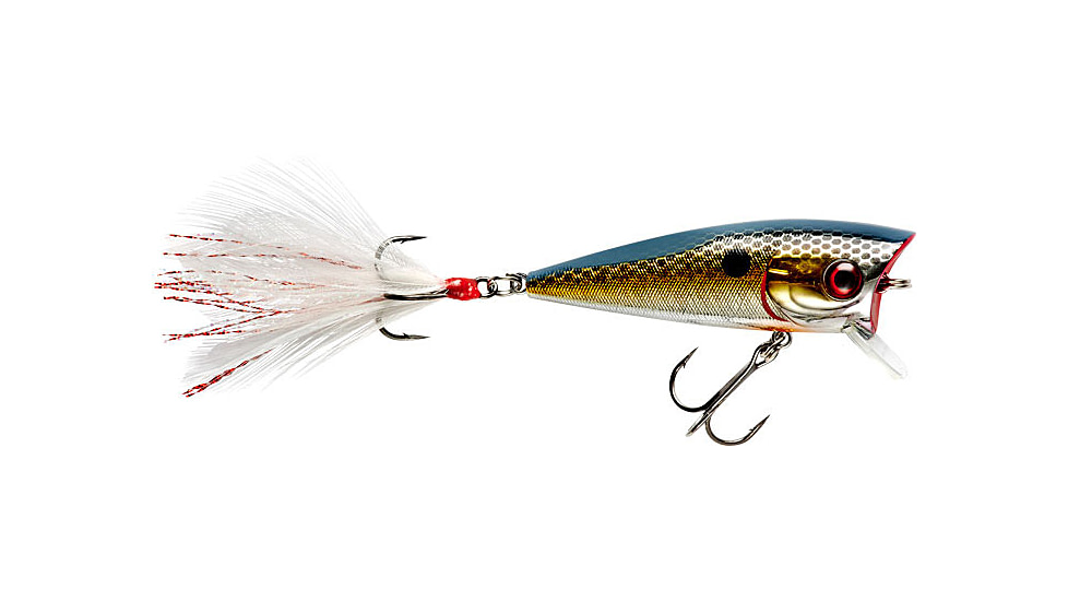 Booyah Prank Popper Diver, 5/16oz, 2.31in, 0-2ft, 6 Trebles, Flashy Momma, BYPRK206