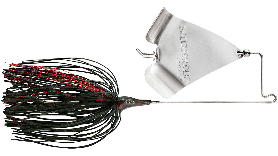 Booyah Squelcher Spinnerbait, 5.6 in, 3/8oz, Black, BYSQ38608