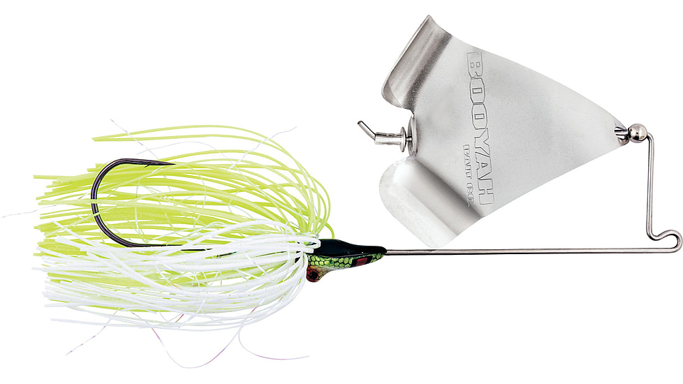Booyah Squelcher Spinnerbait, 5.6 in, 1/2oz, White, BYSQ12735