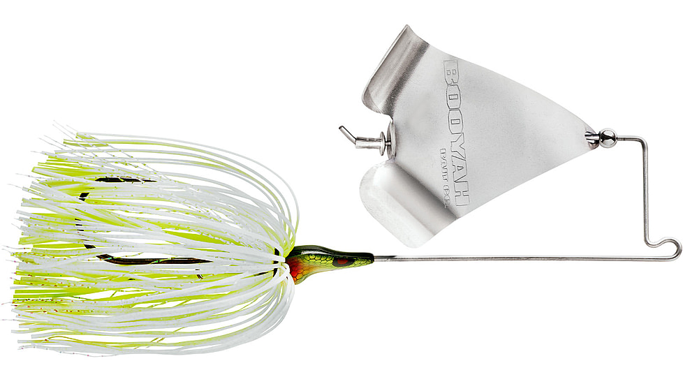 Booyah Squelcher Spinnerbait, 5.6 in, 3/8oz, White Chartreuse, BYSQ38735