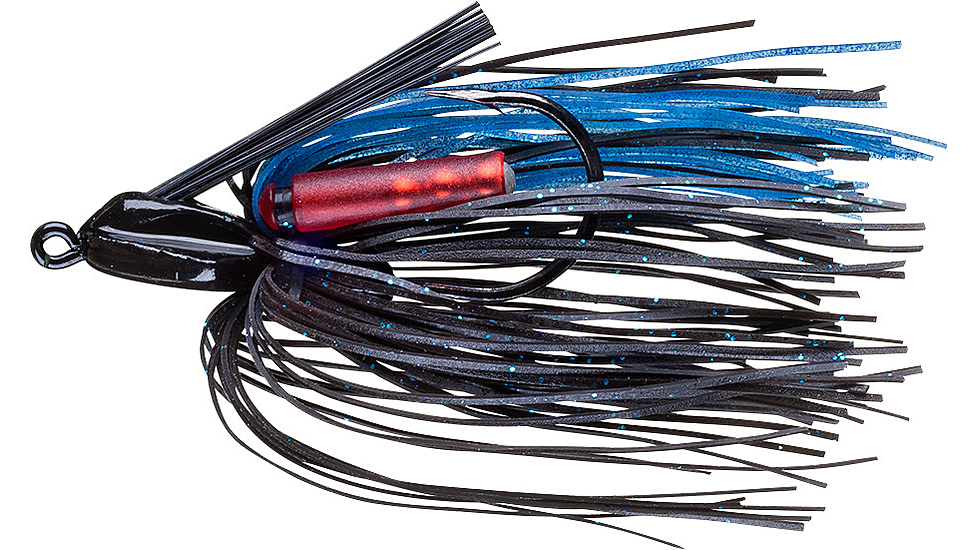 Booyah Swim'n Jig, 1/2 oz, Black/Black Blue, BYSJ1204