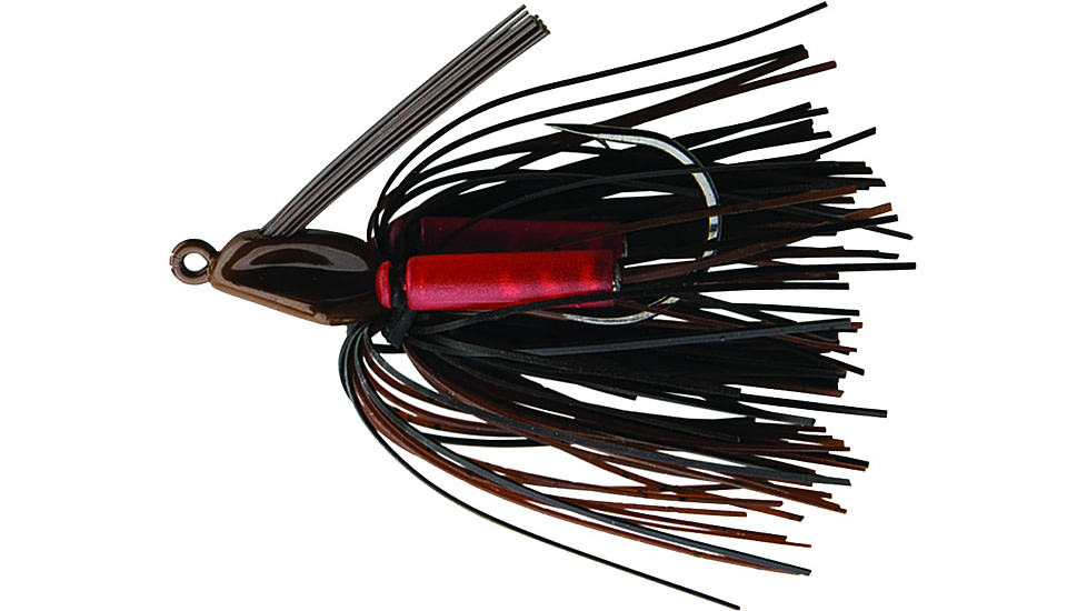 Booyah Swim'n Jig, 3/8 oz, Brown/Black Brown, BYSJ3825