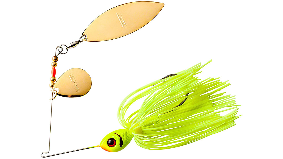 Booyah Tandem Blade Spinnerbait, 3/8oz, Chartreuse, BYBT38617