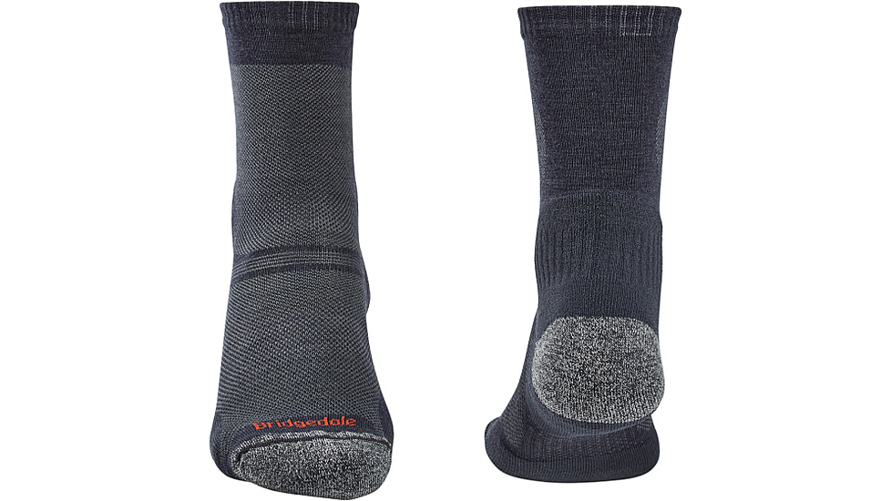 Bridgedale Hike Ultralight Merino Endurance Crew Socks - Mens, Black, Medium, 710099-845-M