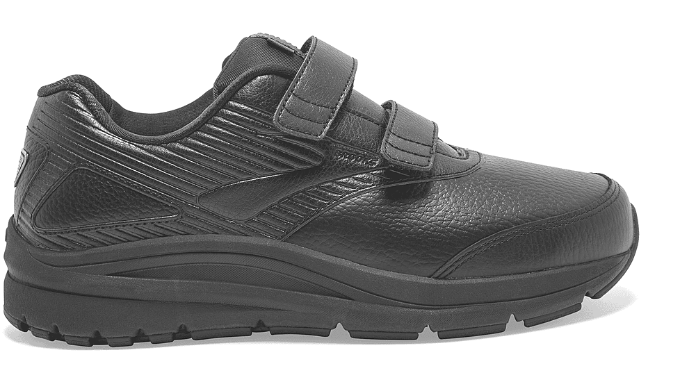 Brooks Addiction Walker V-Strap 2 - Womens, Black/Black, Extra Wide, 7.5, 1203092E072.075