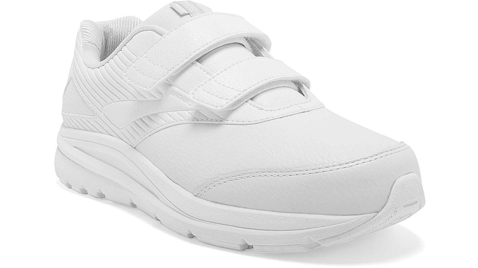 Brooks Addiction Walker V-Strap 2 - Womens, White/White, Wide, 12.0, 1203091D142.120