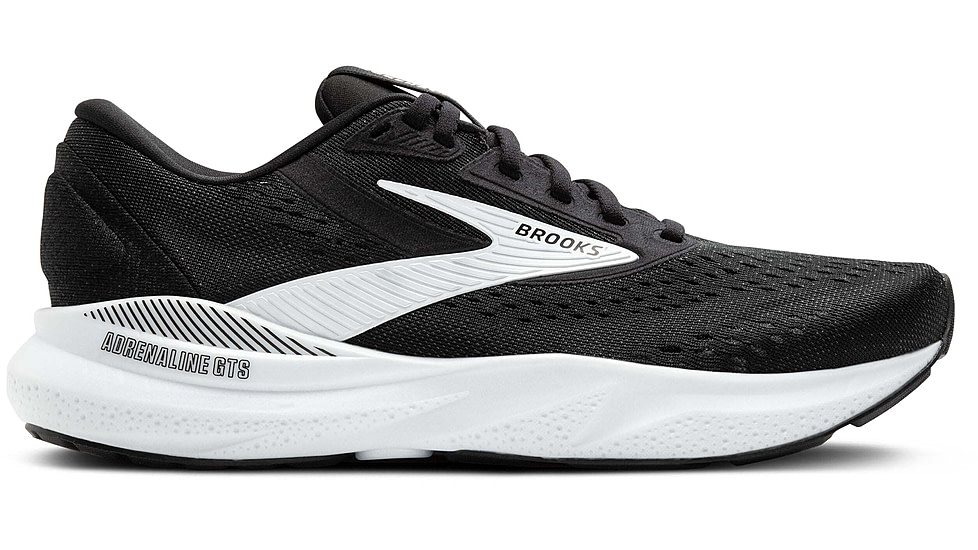 Brooks Adrenaline GTS 24 Road Running Shoes - Womens, Black/White, 6.5 US/Medium, 1204261B087.065