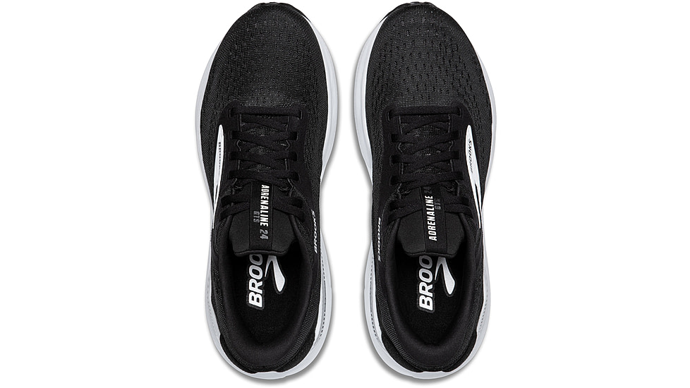 Brooks Adrenaline GTS 25 - Mens Road Running Shoes, Black/Grey/White, 10.5 US, 1104542E090.105