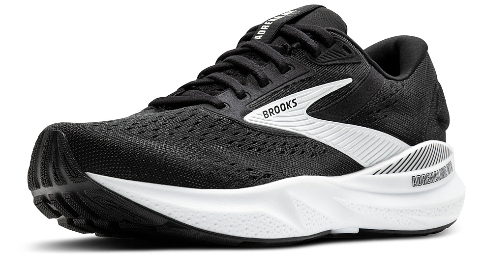 Brooks Adrenaline GTS 25 - Mens Road Running Shoes, Black/Grey/White, 10.5 US, 1104542E090.105